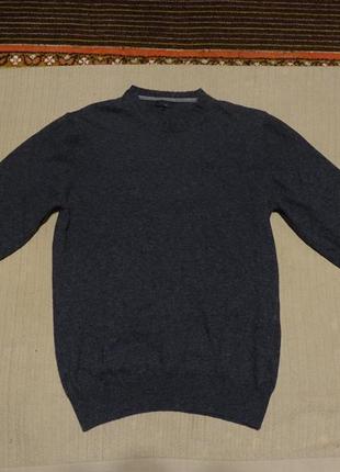 Замечательный мягчайший серый шерстяной пуловер man by tchibo ( тсм) германия l.