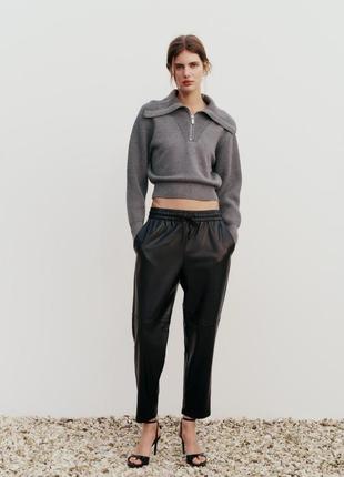 Новые брюки кожаные zara2 фото