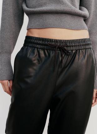 Новые брюки кожаные zara5 фото