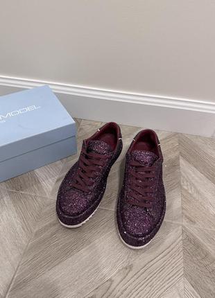 Кеды бордовые philippe model