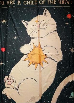 Плакат банер постер с котиком you are a child of the universe 150 ×126 см