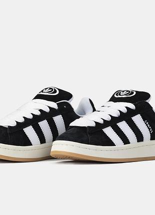 Кросівки чорні замшеві унісекс adidas campus 00s black