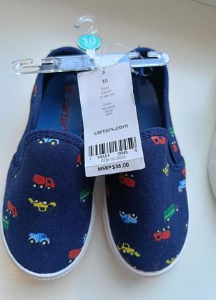 Мокасини тапочки сліпони carter's sinsay