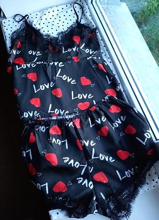Невероятная пижама с ярким дизайном ❤️🖤