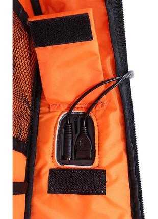 Міський рюкзак для ноутбука бремен зі щільною спинкою 23 л. сірого кольору, місткий діловий рюкзак10 фото