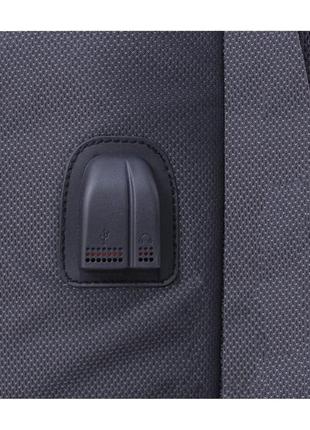 Міський рюкзак для ноутбука бремен зі щільною спинкою 23 л. сірого кольору, місткий діловий рюкзак5 фото
