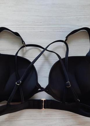 Черный купальник victoria's secret bombshell двойной пуш-ап стразы со стразами стринги 34а xs9 фото
