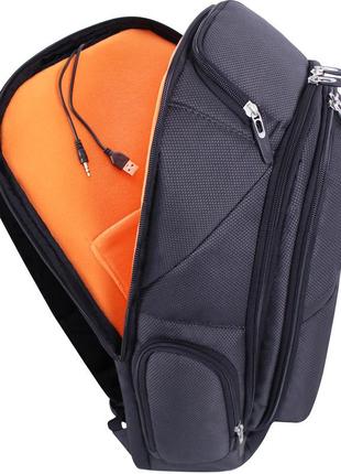 Городской рюкзак для ноутбука, деловой  tibo 23 л. чёрный мужской рюкзак для работы, поездок плотный8 фото