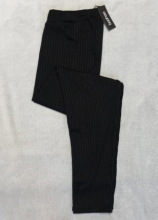 Жіночі чорні лосини в рубчик boohoo розмір 16
