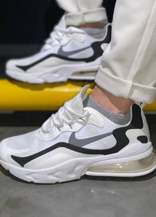 Nike air max 270 react white8 фото