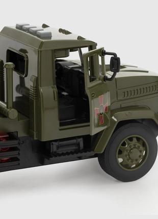 Игрушка военная машинка краз с ракетной установкой автопром7 фото