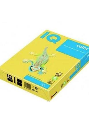 Папір кольоровий iq color а4/80гр/м. кв./500л. intensiv canary yellow cy39