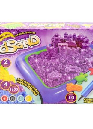 Кинетический песок с песочницей danko toys