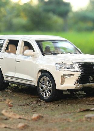 Игрушечная металлическая машинка lexus lx570 коллекционная модель 1:24