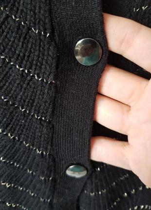 Черный свитер трансформер с пуговицами naf-naf