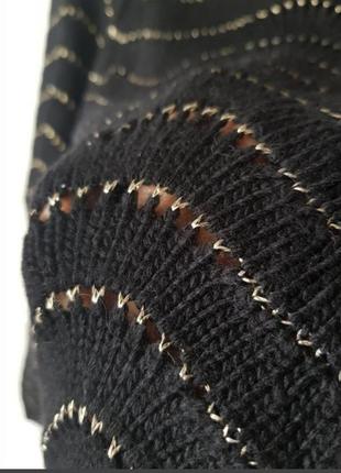 Черный свитер трансформер с пуговицами naf-naf