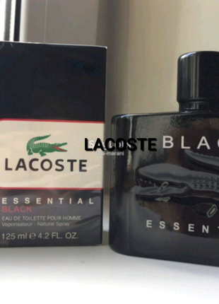 Романтичный мужской аромат парфюма
lacoste essential black 125 ml