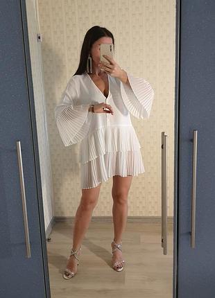 Белое платье zara, стильное платье с рукавом, нарядное платье, школьное платье, белая блуза, белая рубашка, вышиванка