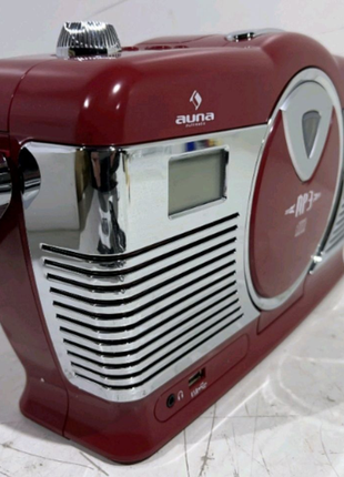 Стильний радіоприймач із програвачем компакт-дисків,входом usb,fm