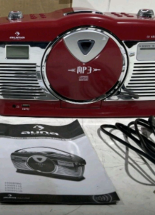 Стильний радіоприймач із програвачем компакт-дисків,входом usb,fm7 фото