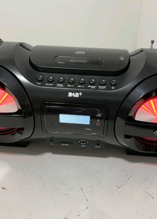 Саундбластер dab boombox bluetooth,cd,mp3,usb,aux,dab+,fm,led50bт