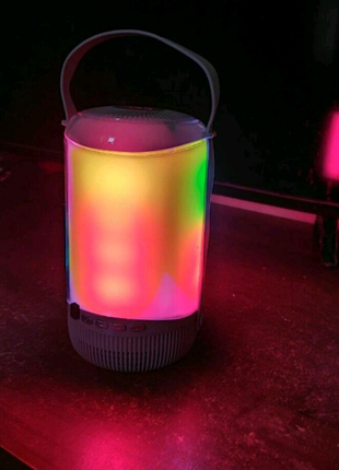 Портативная колонка tg-606, светомузыка, usb, mp3, bluetoth