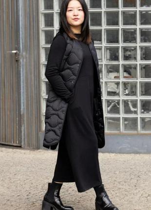Ultra light down long vest - безрука uniqlo