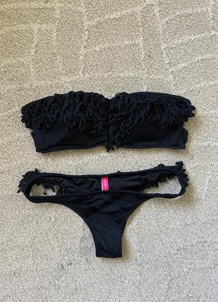 Купальник victoria’s secret бахромою топ бандо оригінал