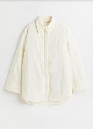 Утепленная  нейлоновя рубашка h&m