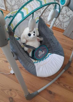 Шезлонг-качалка с рождения mastela, укачивающий центр
