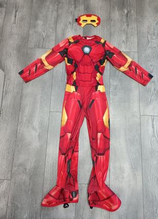 Костюм суперегероя marvel залізна людина айронмен + маска в ідеальному стані