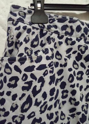 Короткая юбка с шортами для гольфа леопард