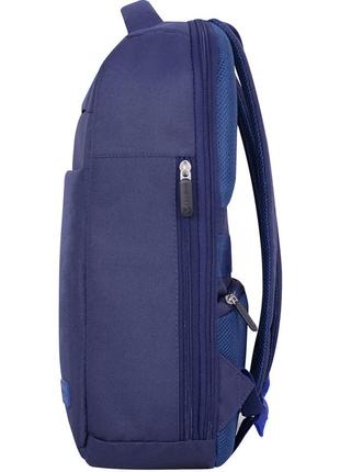 Рюкзак міцний для ноутбука, діловий g-savor 22 л. міського синього кольору, стильний чоловічий рюкзак4 фото
