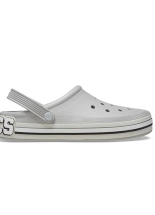 Сабо, шльопанці крокс crocs grey off court clogs оригінал