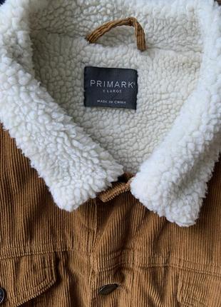 Вельветовий піджак primark шерпа2 фото