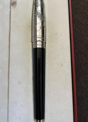 S.t. dupont napoleon limited edition platinum 18k gold nib fountain pen