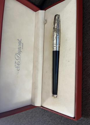 S.t. dupont napoleon limited edition platinum 18k gold nib fountain pen