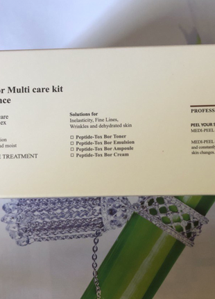 Набор для лица medi-peel peptide-tox multi care kit: тонер+эмульсия+сыворотка, 30 мл;...
