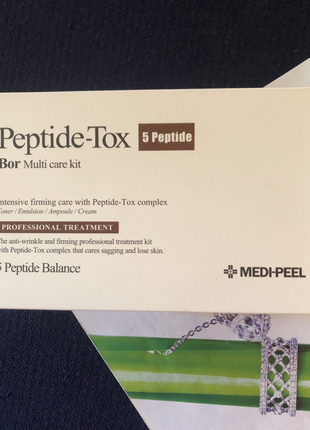 Набор для лица medi-peel peptide-tox multi care kit: тонер+эмульсия+сыворотка, 30 мл;...
