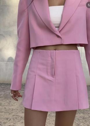Рожевий костюм zara