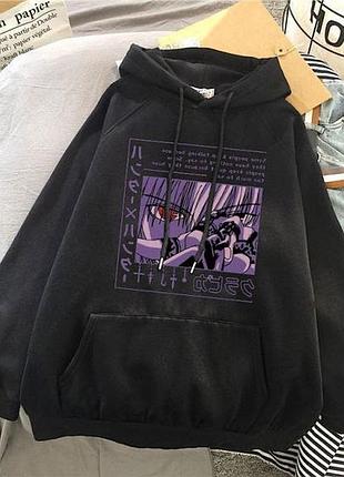 Худи с аниме принтом2 фото
