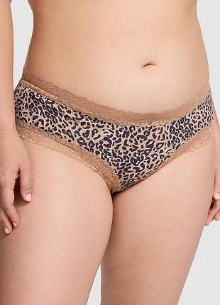 Хлопковые трусики чики с кружевом victoria’s secret оригинал белье виктория сикрет