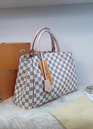 Стильная сумка люкс белая louis vuitton