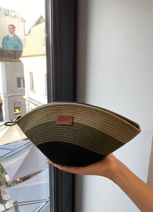 Косметичка ручной работы с хлопкового шнура