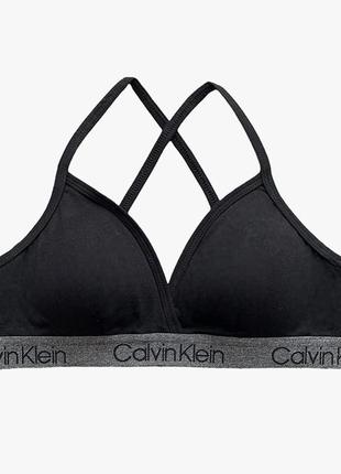 Спортивний бюстгальтер бралет calvin klein women’s lined v neck racerback bralette