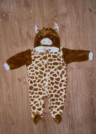 Комбінезон чоловічок сліп тепленький з капюшоном