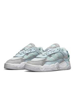 🌸женские кроссовки кроссовки adidas originals niteball ll turquoise white / демисезонные / весенние, летние, осенние / текстиль, кожа, замша /