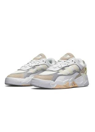 🌸женские кроссовки кроссовки adidas originals niteball ll white grey olive / демисезонные / весенние, летние, осенние / текстиль, кожа, замша /