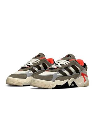 🌸женские кроссовки кроссовки adidas originals niteball ll khaki black / демисезонные / весенние, летние, осенние / текстиль, кожа, замша /