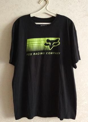 Мужская винтажная футболка fox racing (l-xl) оригинал редкая модель